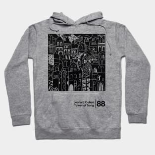 Tower of Song - Minimal Style Illustration Artwork Hoodie